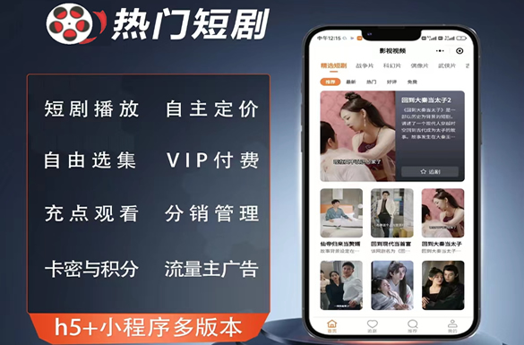 热门短剧系统案列